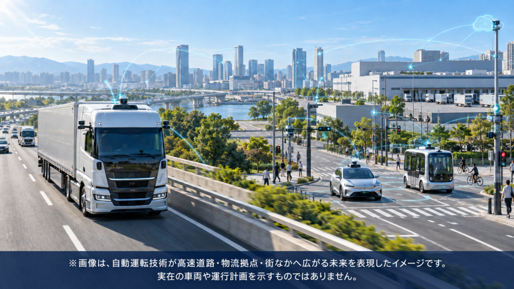 自動運転、高速道路から街中にイメージ