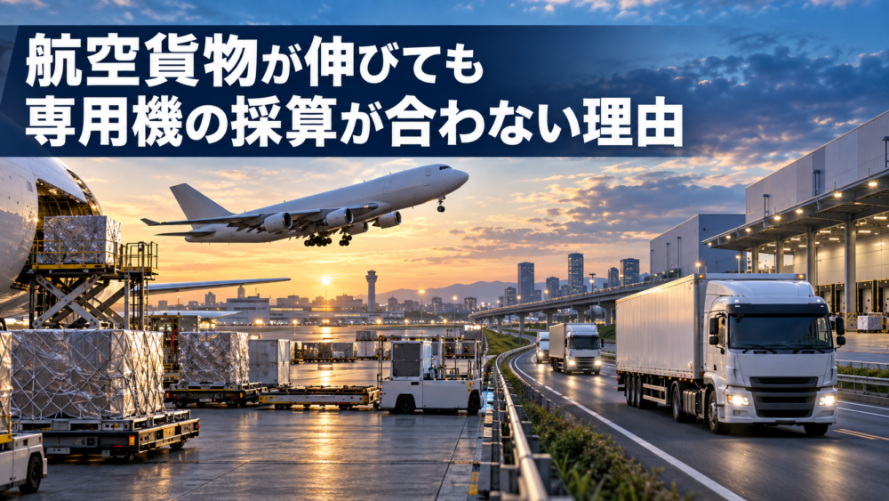 航空貨物が伸びてもイメージ