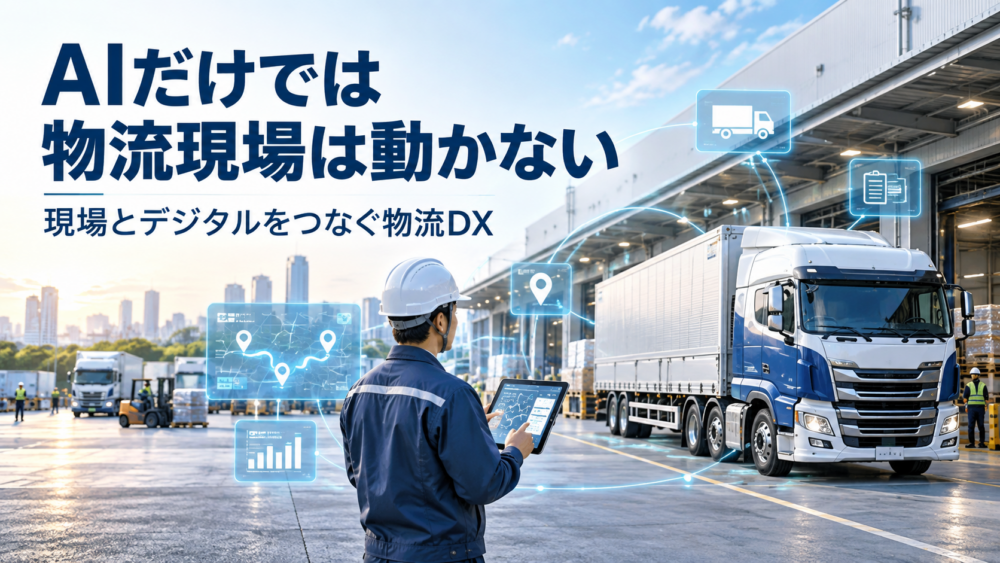 AIだけでは物流現場は動かないイメージ