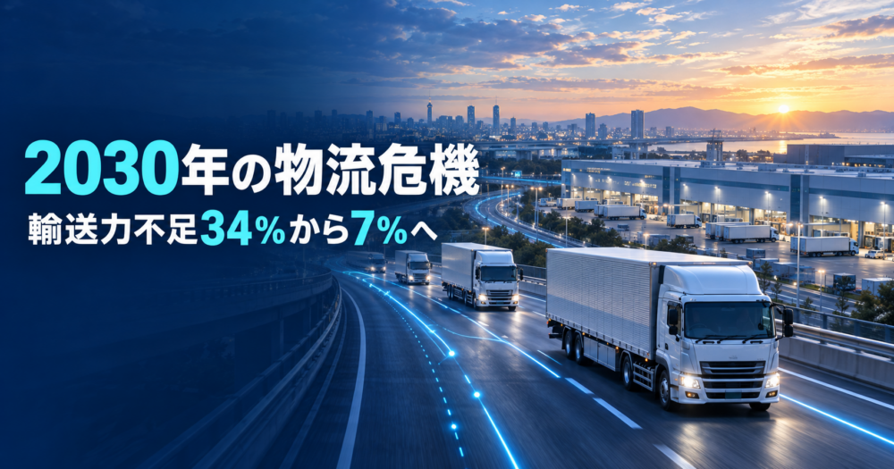 輸送力不足34％から7％にイメージ