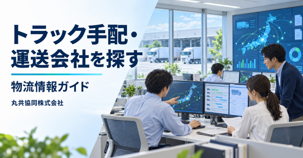 トラック手配・運送会社を探すイメージ