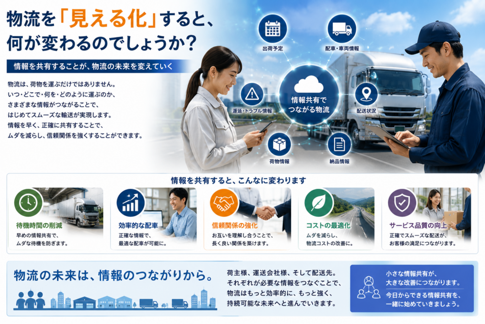 物流を見える化イメージ